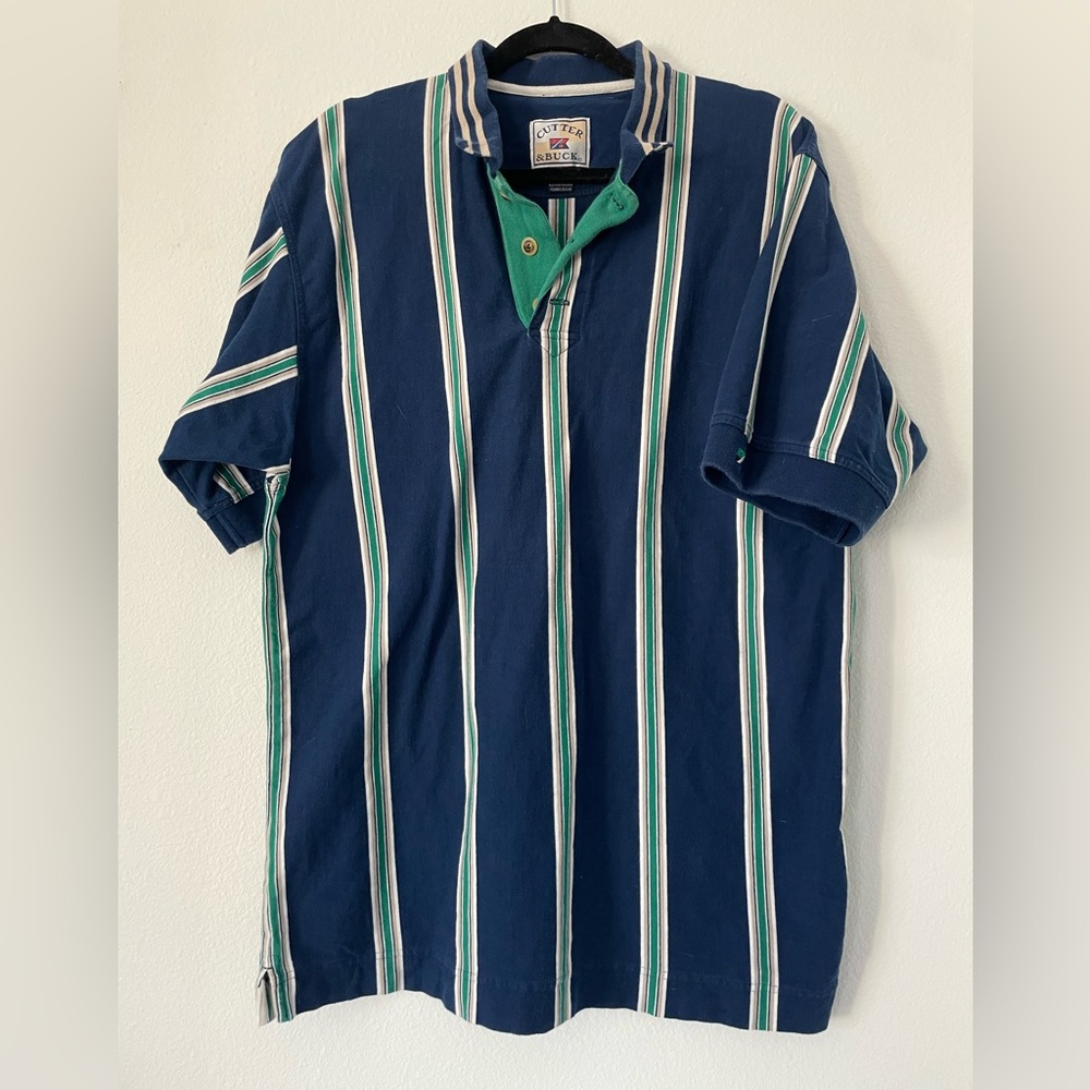 Cutter & Buck Striped Polo Shirt